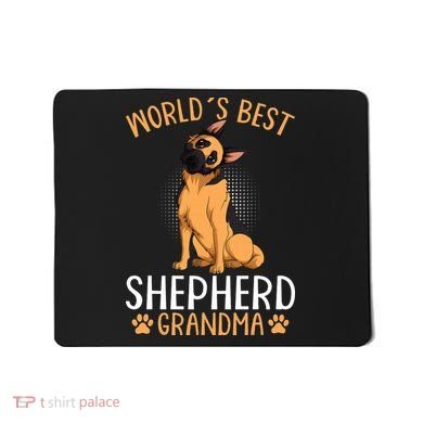 German Shepherd Grandma Dog Mousepad