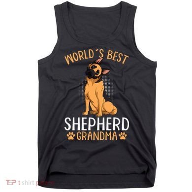 German Shepherd Grandma Dog Tank Top