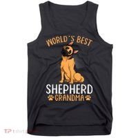 German Shepherd Grandma Dog Tank Top thumb 0
