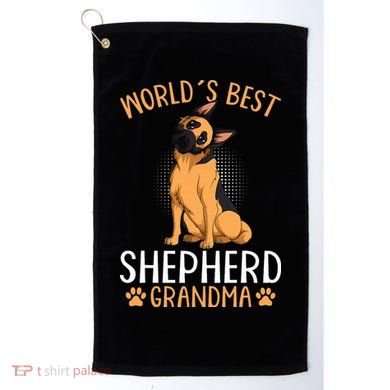 German Shepherd Grandma Dog Golf Towel