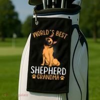 German Shepherd Grandma Dog Golf Towel thumb 2