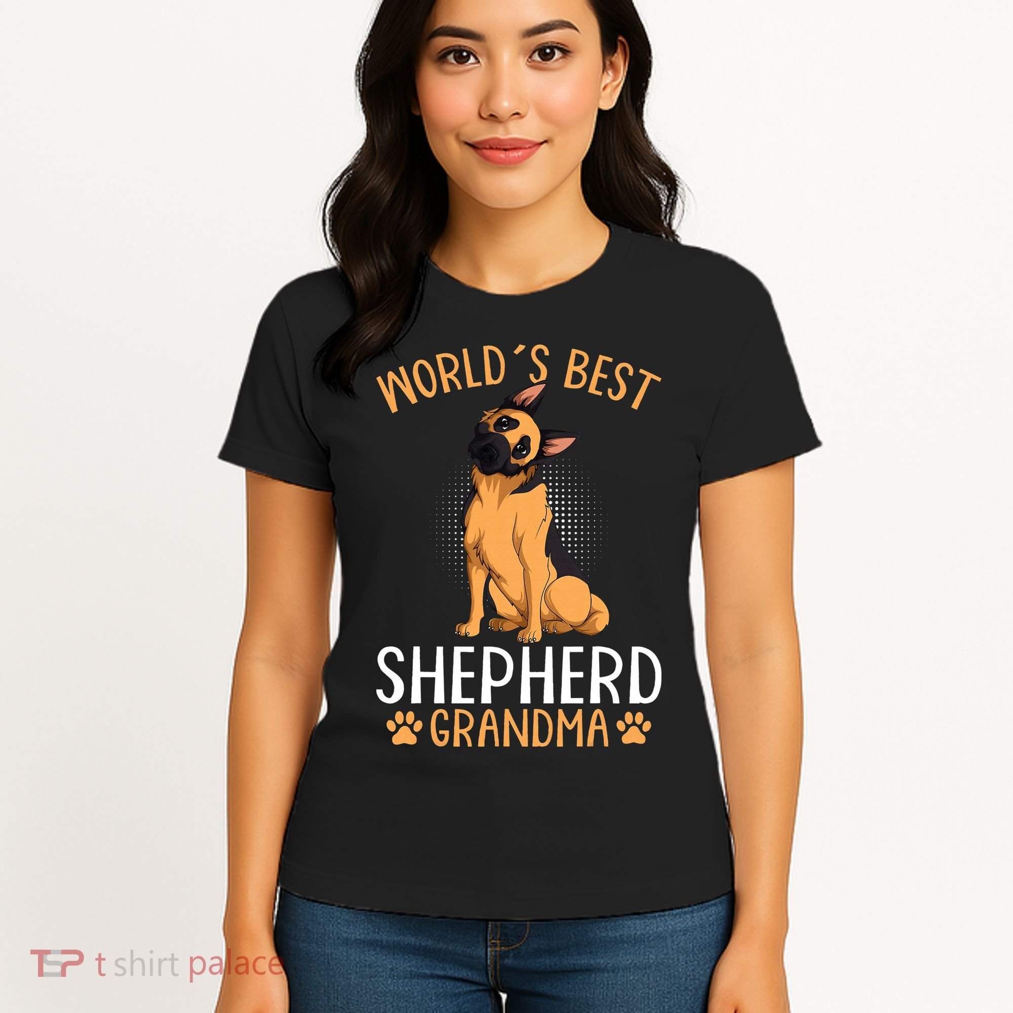 German Shepherd Grandma Dog Women's T-Shirt
