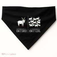 Goat S Goat Lovers Farm Apparel Meme Pun Funny Goat USA-Made Doggie Bandana thumb 0