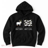 Goat S Goat Lovers Farm Apparel Meme Pun Funny Goat Hoodie thumb 0