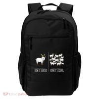 Goat S Goat Lovers Farm Apparel Meme Pun Funny Goat Backpack thumb 0