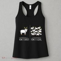 Goat S Goat Lovers Farm Apparel Meme Pun Funny Goat Women's Tank Top thumb 3