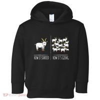 Goat S Goat Lovers Farm Apparel Meme Pun Funny Goat Toddler Hoodie thumb 0