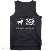 Goat S Goat Lovers Farm Apparel Meme Pun Funny Goat Tank Top thumb 0