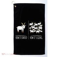 Goat S Goat Lovers Farm Apparel Meme Pun Funny Goat Golf Towel thumb 0