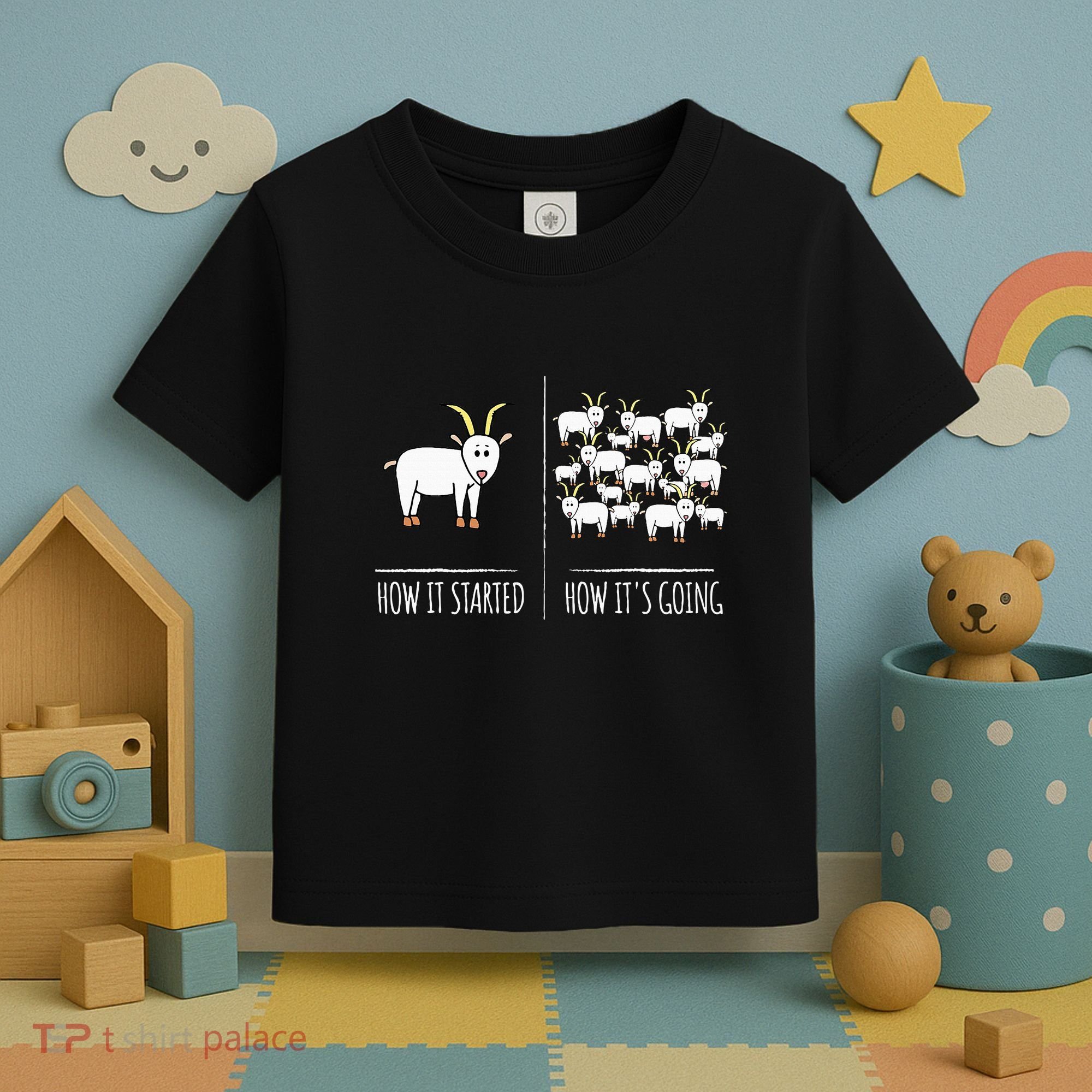 Goat S Goat Lovers Farm Apparel Meme Pun Funny Goat Toddler T-Shirt
