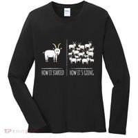 Goat S Goat Lovers Farm Apparel Meme Pun Funny Goat Women's Long Sleeve Shirt thumb 0