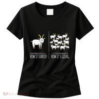 Goat S Goat Lovers Farm Apparel Meme Pun Funny Goat Women's T-Shirt thumb 0