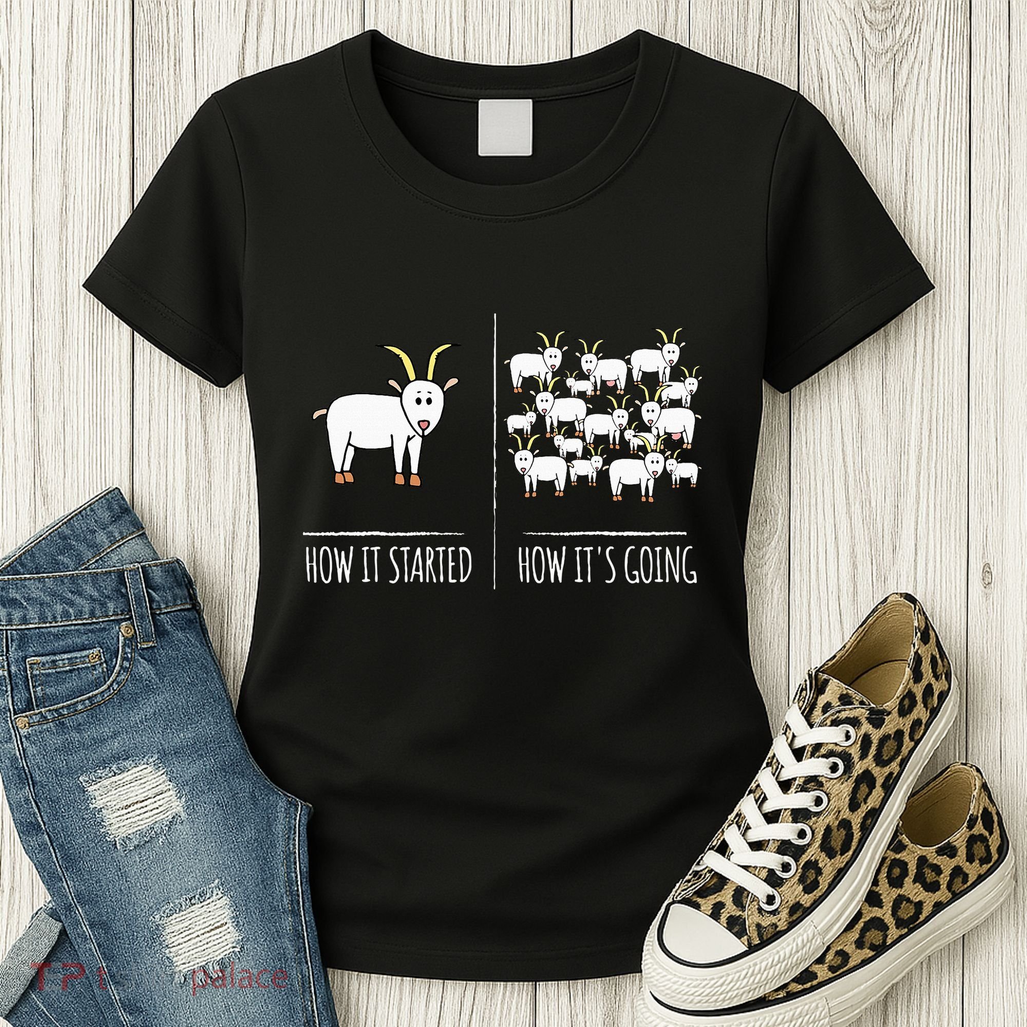 Goat S Goat Lovers Farm Apparel Meme Pun Funny Goat Women's T-Shirt