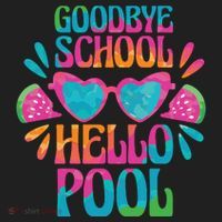 Goodbye School Hello Pool Summer Women's Sweatshirt thumb 2