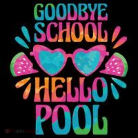 Goodbye School Hello Pool Summer Toddler Hoodie thumb 2