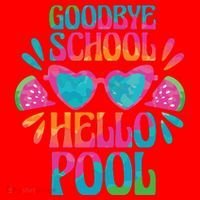 Goodbye School Hello Pool Summer Santa Hat thumb 1
