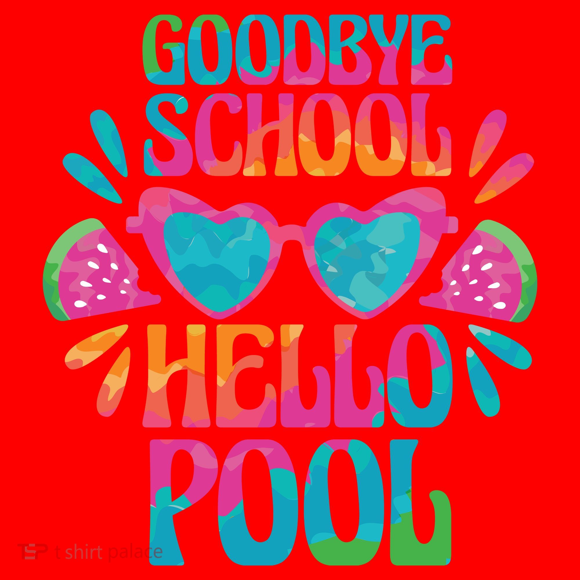 Goodbye School Hello Pool Summer Santa Hat
