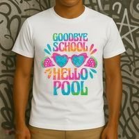 Goodbye School Hello Pool Summer T-Shirt thumb 3