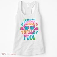 Goodbye School Hello Pool Summer Women's Tank Top thumb 0