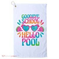 Goodbye School Hello Pool Summer Golf Towel thumb 0