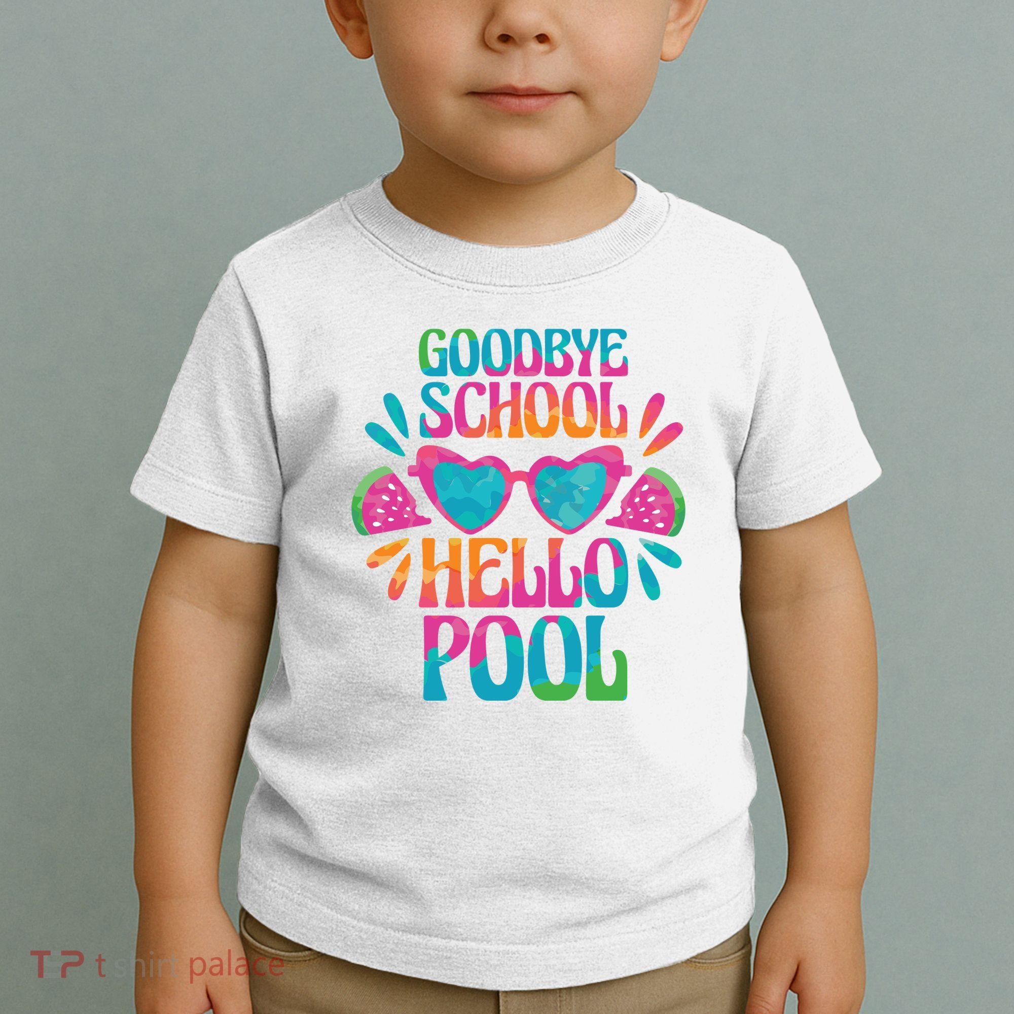 Goodbye School Hello Pool Summer Toddler T-Shirt