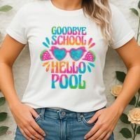 Goodbye School Hello Pool Summer Women's T-Shirt thumb 2