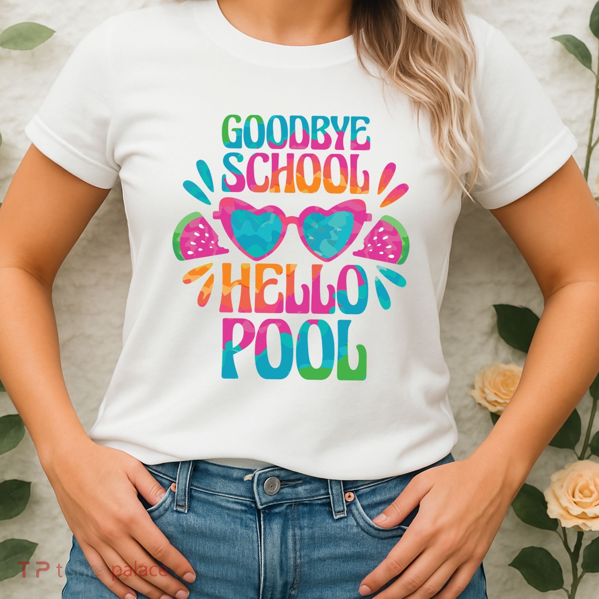 Goodbye School Hello Pool Summer Women's T-Shirt