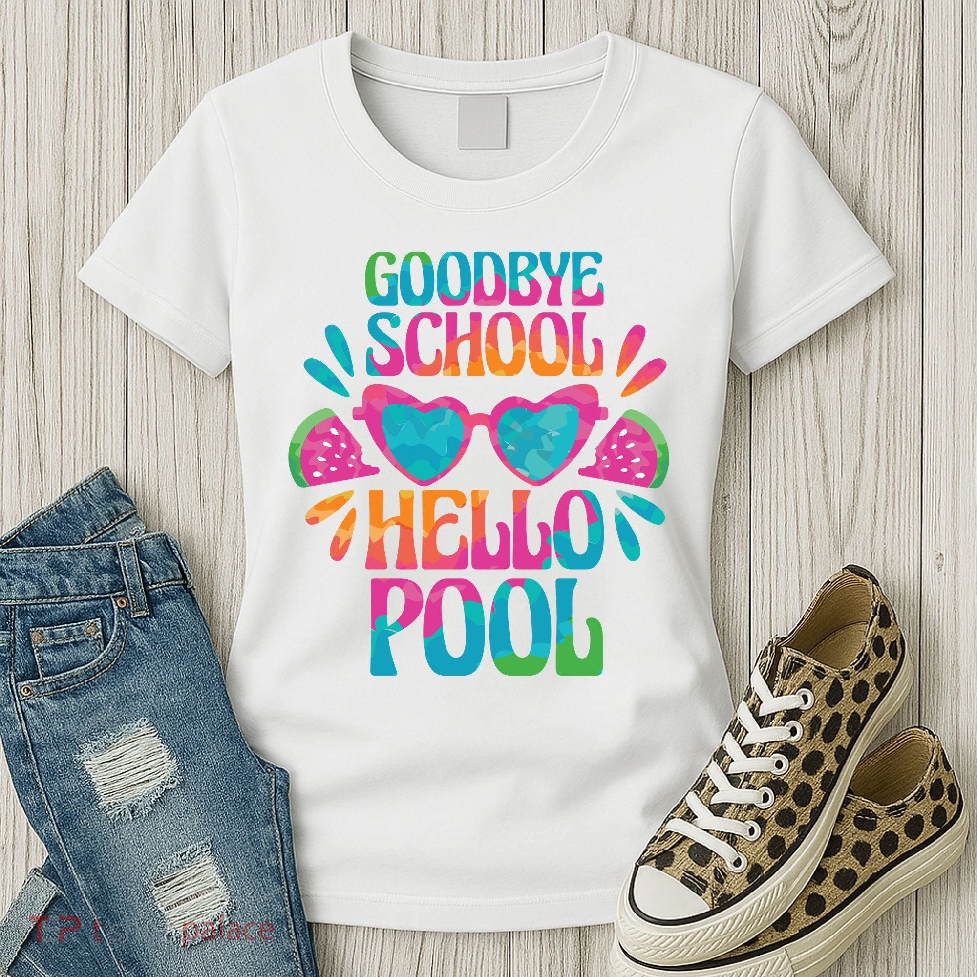 Goodbye School Hello Pool Summer Women's T-Shirt