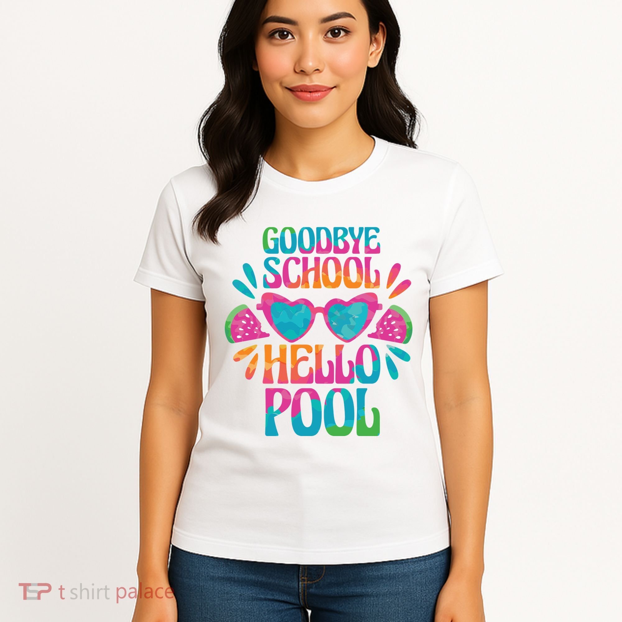 Goodbye School Hello Pool Summer Women's T-Shirt