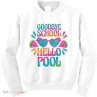 Goodbye School Hello Pool Summer Kids Sweatshirt thumb 0