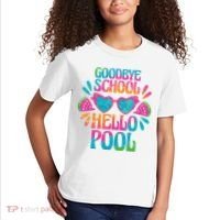 Goodbye School Hello Pool Summer Kids T-Shirt thumb 2