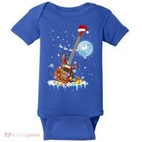 Guitar Santa Hat Christmas Tree Funny Music Loves Xmas Gift Baby Bodysuit thumb 0
