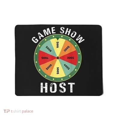 Game Show Host Trivia Board Game Night Questions Vintage Mousepad