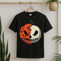 Golfing Skeleton Halloween Golf Halloween Golfer T-Shirt thumb 2