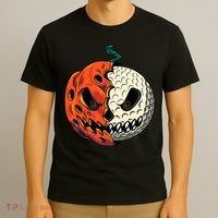 Golfing Skeleton Halloween Golf Halloween Golfer T-Shirt thumb 3