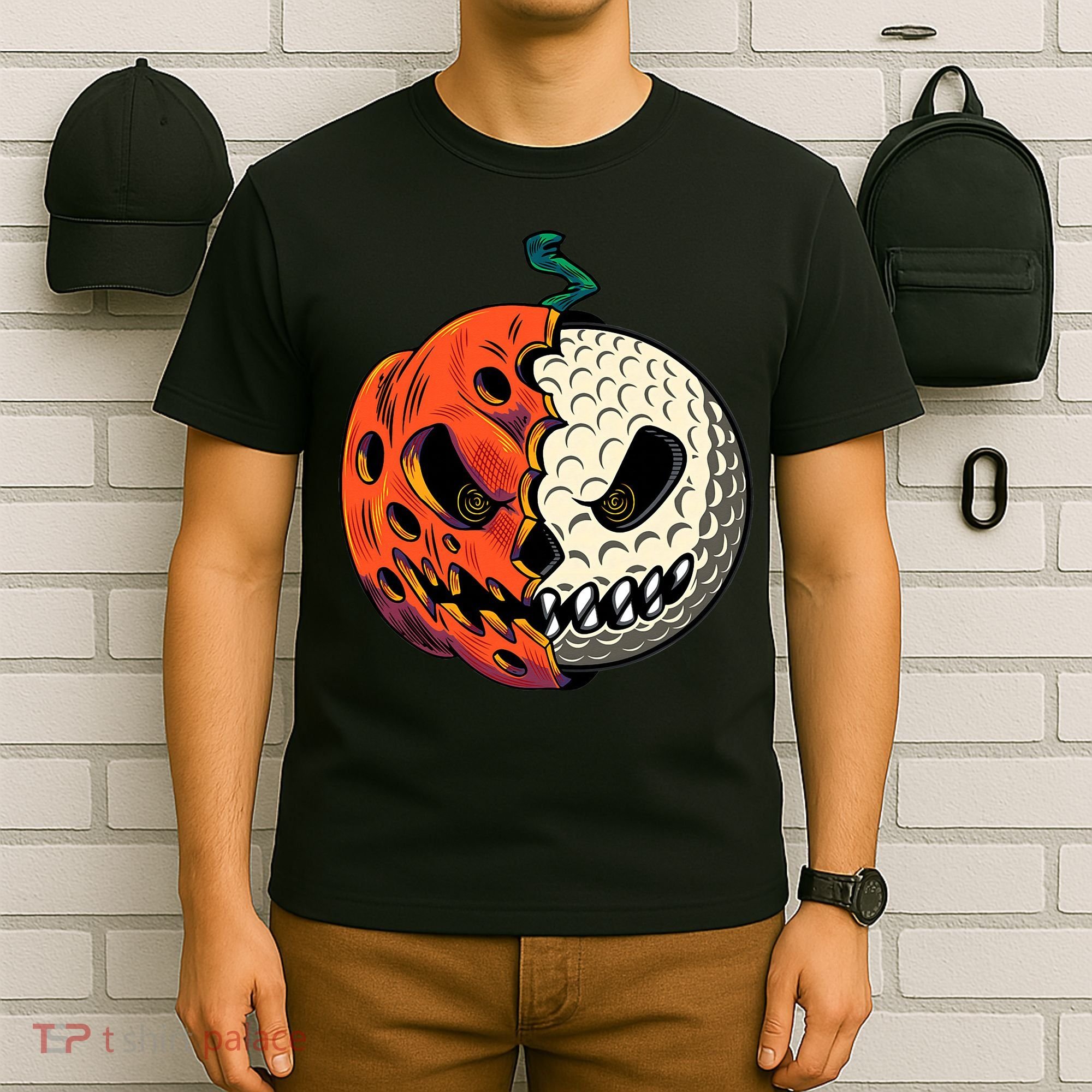 Golfing Skeleton Halloween Golf Halloween Golfer T-Shirt
