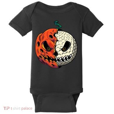 Golfing Skeleton Halloween Golf Halloween Golfer Baby Bodysuit