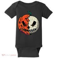 Golfing Skeleton Halloween Golf Halloween Golfer Baby Bodysuit thumb 0