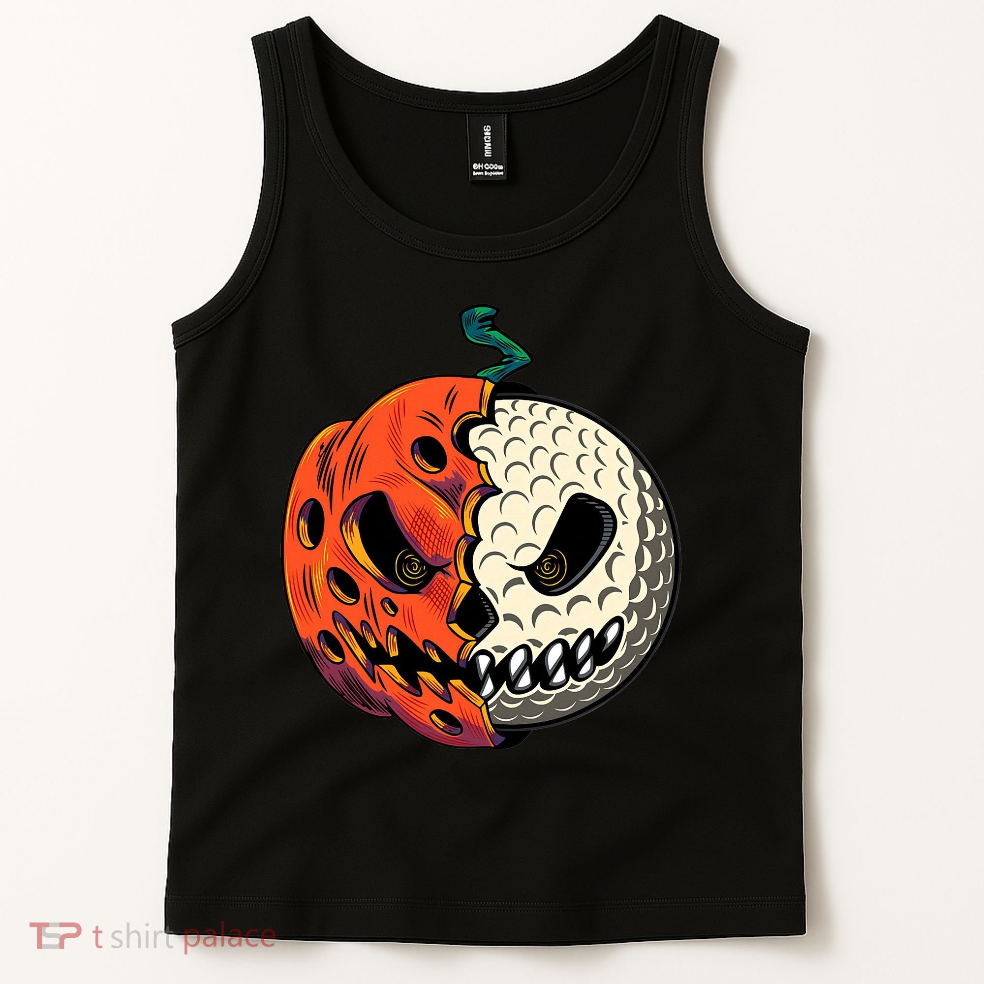 Golfing Skeleton Halloween Golf Halloween Golfer Tank Top