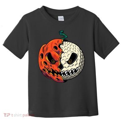 Golfing Skeleton Halloween Golf Halloween Golfer Toddler T-Shirt