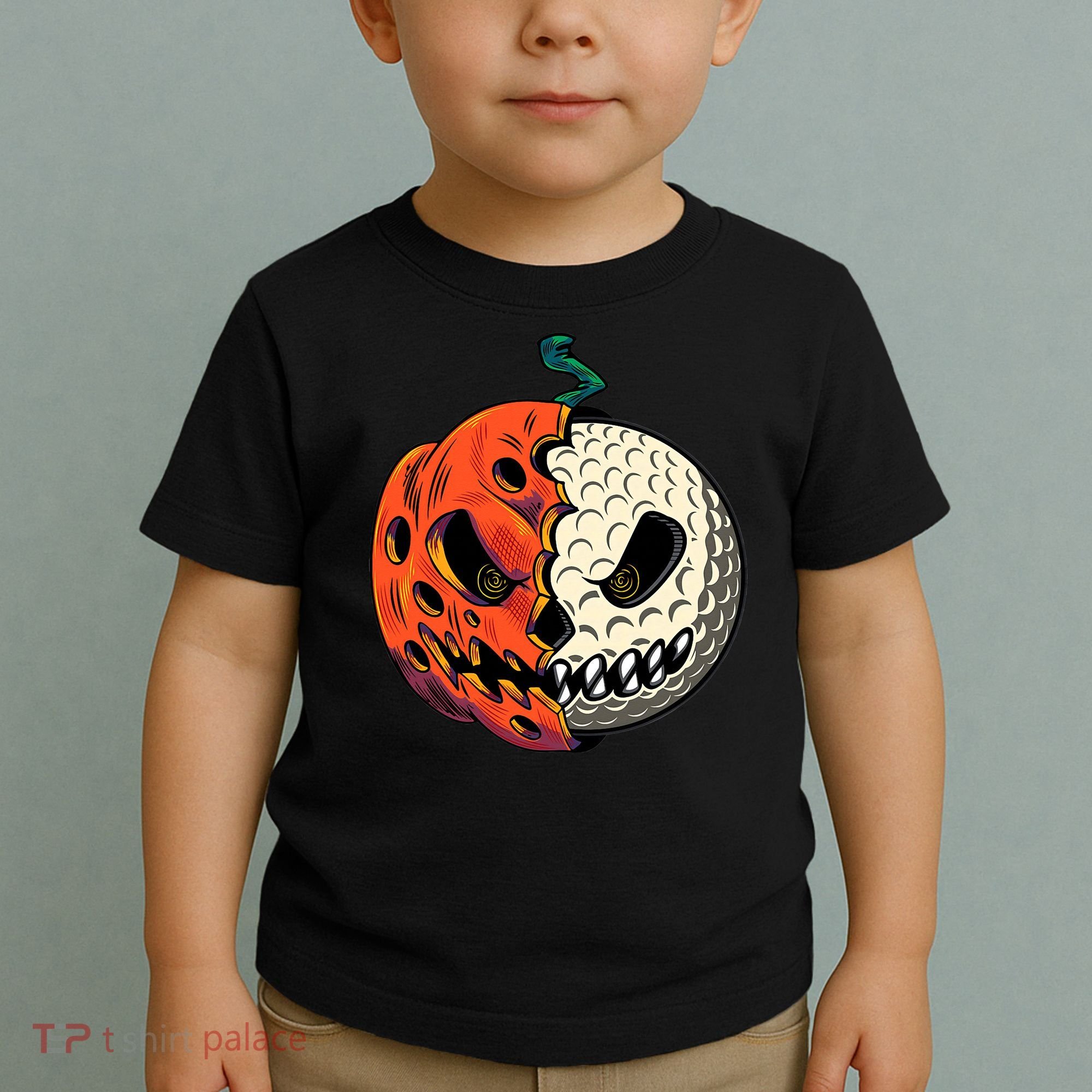 Golfing Skeleton Halloween Golf Halloween Golfer Toddler T-Shirt