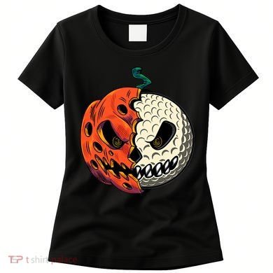 Golfing Skeleton Halloween Golf Halloween Golfer Women's T-Shirt