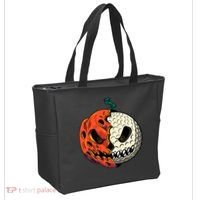Golfing Skeleton Halloween Golf Halloween Golfer Tote Bag thumb 2