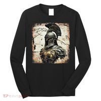 Greek Sparta Helmet Warrior Soldier Spartan Long Sleeve Shirt thumb 0