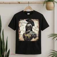 Greek Sparta Helmet Warrior Soldier Spartan T-Shirt thumb 2