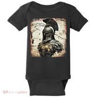 Greek Sparta Helmet Warrior Soldier Spartan Baby Bodysuit thumb 0