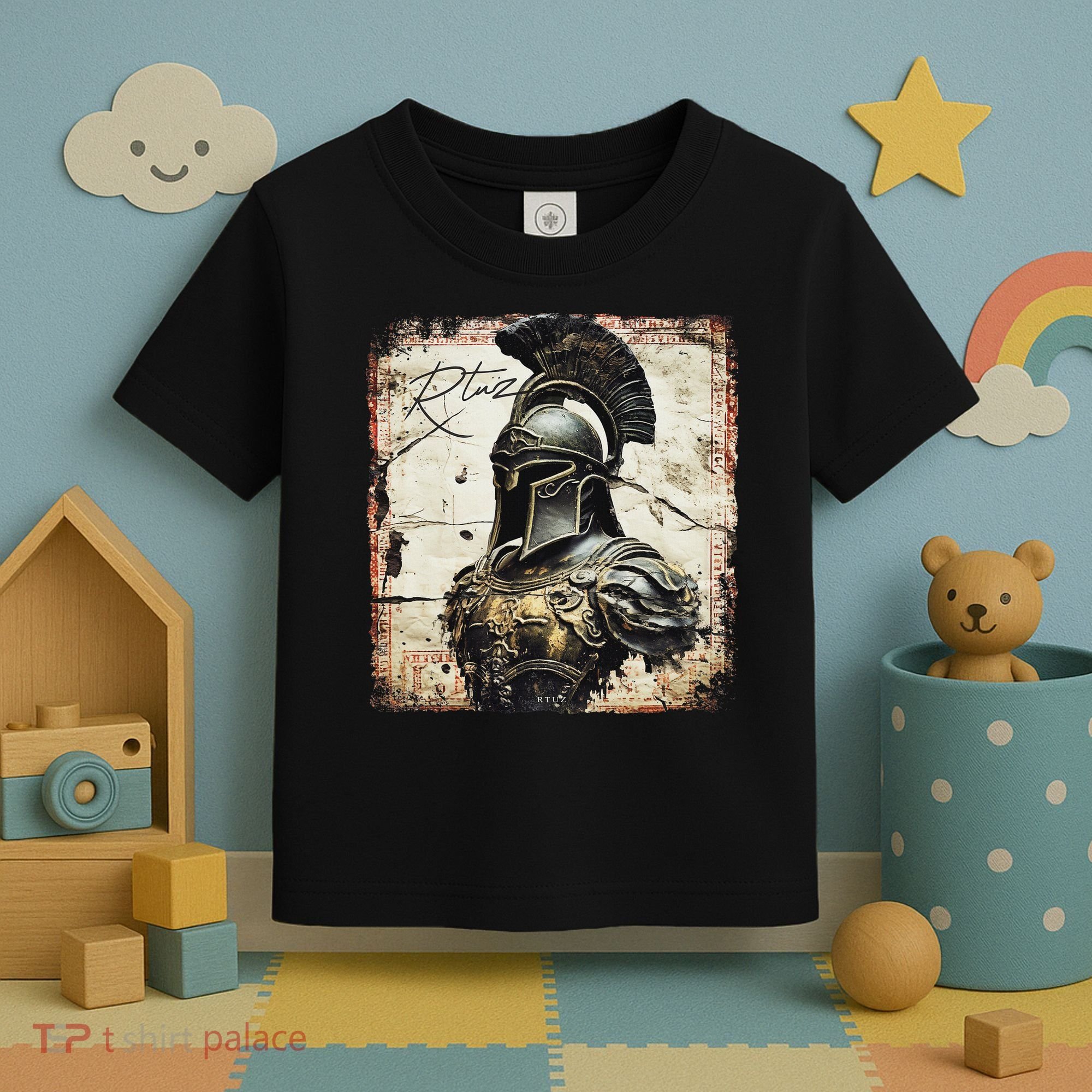 Greek Sparta Helmet Warrior Soldier Spartan Toddler T-Shirt