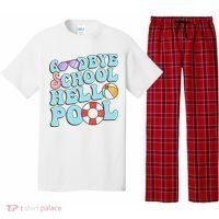 Goodbye School Hello Pool Summer Break Last Day of School Pajama Set thumb 0