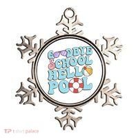 Goodbye School Hello Pool Summer Break Last Day of School Ornament thumb 0