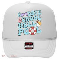 Goodbye School Hello Pool Summer Break Last Day of School Hat thumb 0